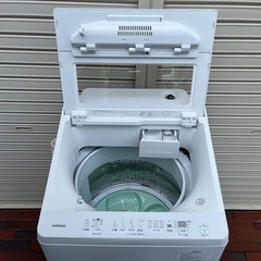 ★極美品★【2024年製】HITACHI【BW-V80KE4】日立 ビートウォッシュ 全自動洗濯機 8kg ホワイト の画像