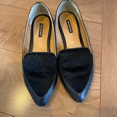 ぺたんこ靴　ハラコ風の画像