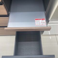 ★「ジモティを見た」で5％OFF★ 🍀レンジボード🍀ブラック🍀木目調🍀ソフトクローズ🍀No.2324の画像