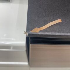 ★「ジモティを見た」で5％OFF★ 🍀レンジボード🍀ブラック🍀木目調🍀ソフトクローズ🍀No.2324の画像