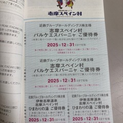 近鉄　株主様ご優待券　いろいろご優待券在中　２冊セットの画像