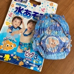moony★ムーニー★水遊びパンツ★ビッグとL★2枚の画像