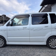 スズキ　ワゴンR　RR-DI　純正ＯＰ前後スズキスポーツバンパー＆グリル　スズキスポーツサイドデカール　走行５万キロ代　アイライン　キセノンヘッドライト　フロントフォグランプ　直噴ターボ　クラリオンＨＤＤナビ　ＥＴＣ　買取車の画像