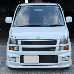 スズキ　ワゴンR　RR-DI　純正ＯＰ前後スズキスポーツバンパー＆グリル　スズキスポーツサイドデカール　走行５万キロ代　アイライン　キセノンヘッドライト　フロントフォグランプ　直噴ターボ　クラリオンＨＤＤナビ　ＥＴＣ　買取車の画像