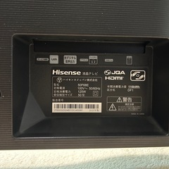 ★Hisense ハイセンス 4k液晶テレビ 50F68E 50インチ 2020年製　訳あり ジャンク★の画像