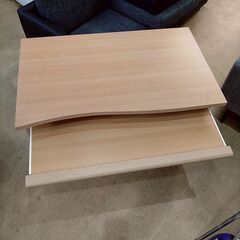 デスク ナチュラル PCデスク 引出し 収納の画像