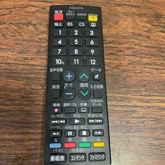 SHARP AQUOS TVリモコンの画像