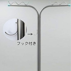 【新品未使用】新英 オールステンレス 物干し台 (厚さ0.5mm) Ｔ型 (支柱のみ) 1本１組
の画像