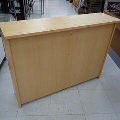 木製 本棚 幅100cm ナチュラル 棚板高さ調節可能 収納棚 飾り棚 収納家具 苫小牧西店の画像