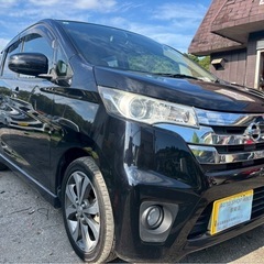 日産 デイズ HWS Gターボ 4WD★総額15.8万円★車検付き 即日納車可能！純ナビ フルセグTV アラウンドビュー シートヒーター 機関良好 修復歴なし！お手頃4WDターボの画像