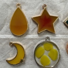 ハンドメイド アクセサリー ペンダント キーホルダー チャーム レジンの画像