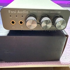 Fosi Audio K5 PRO DAC ヘッドフォンアンプ マイク入力可 ミニ 小型 HiFi ステレオ デジタル DAC ゲーム用の画像