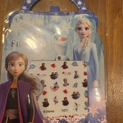 アナと雪の女王、靴下、ネイルシール、ディズニー、新品の画像