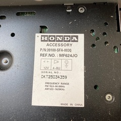 ホンダ純正オーディオ　MF624JO 未チェック品の画像