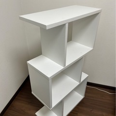 美品　オープンシェルフ3段ホワイト の画像