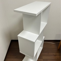 美品　オープンシェルフ3段ホワイト の画像