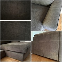 ⚠️定型文には返信しません！！【値下げ不可】IKEA・KIVIK3人掛けソファーの画像