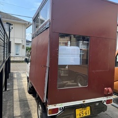 軽トラ キッチンカー トランポ 車検有 エアコン パワステ 切替 四駆の画像