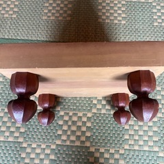 木製将棋盤脚付きの画像