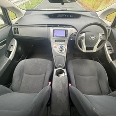 極美！24年プリウスS！30後期型 純正ナビTV Bluetooth ETCバックモニター！綺麗なパール不具合なしの画像
