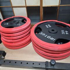 全部まとめて10万円！！　取りに来られる方限定　28mm径バーベル・ダンベル　プレート280kg　バラ売りも可の画像