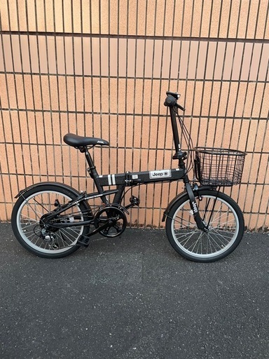 Jeep 折りたたみ自転車 ブラック 20インチ　カゴ付き