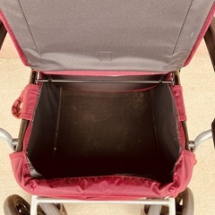 JH0357 ショッピングカート　キャリーカート　シルバーカー　手押し車　座面付き　収納可能　島製作所　の画像