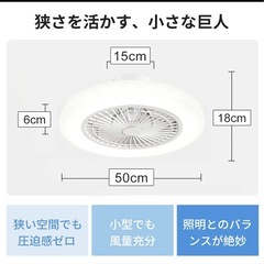 新品未使用品　
シーリングファンライト　2台あります！の画像