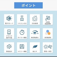 新品未使用品　
シーリングファンライト　2台あります！の画像