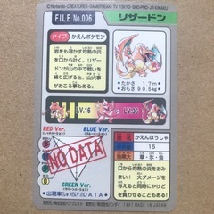 ポケモンカードダスFILE No.006リザードンの画像