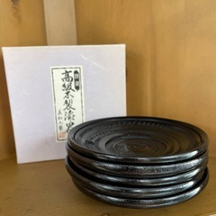 高級木製漆器　茶托