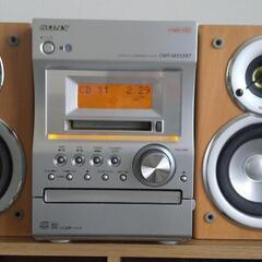 【お譲り先決まりました】SONY　2003年製 ミニコンポ　CMT-M333NT　CD／MD／カセットテープ／ラジオ の画像
