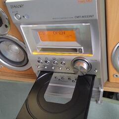 【お譲り先決まりました】SONY　2003年製 ミニコンポ　CMT-M333NT　CD／MD／カセットテープ／ラジオ の画像