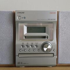 【お譲り先決まりました】SONY　2003年製 ミニコンポ　CMT-M333NT　CD／MD／カセットテープ／ラジオ の画像
