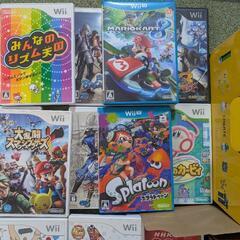【フルセット】WiiU本体スーパーマリオメーカーセット（動作確認・初期化済）+ソフト17本【マリオカート専用コントローラー付】の画像