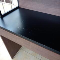 リユースのサカイ太田店　値下げしました！★ジモティ割あり★  レンジボード ブラウン×ブラック H185.5×D45×W87 クリーニング済み OJ10117の画像