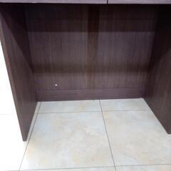 リユースのサカイ太田店　値下げしました！★ジモティ割あり★  レンジボード ブラウン×ブラック H185.5×D45×W87 クリーニング済み OJ10117の画像