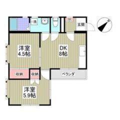 💙💜フリーレント1ヶ月付き💜💙敷礼ゼロ✨小山駅徒歩19分🌟駐車場...
