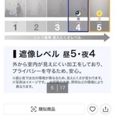ニトリ　防炎　遮光　カーテンの画像