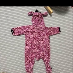 ヒョウ柄　ロンパース　ピンクの画像