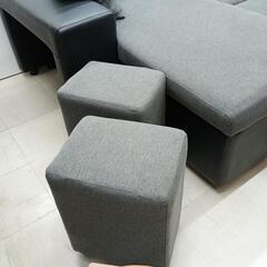 ベッドになるカウチソファーの画像