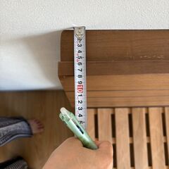 ニトリ　ダブルベッドフレームの画像