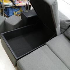 ベッドになるカウチソファーの画像