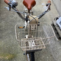自転車　子供　小学生　16インチ　ベージュの画像