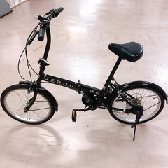 VERDURE 折りたたみ自転車 6段変速 LEDライト