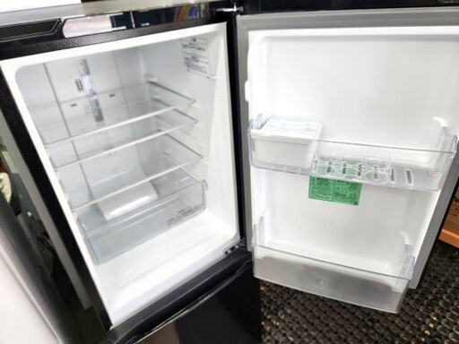 2ドア冷蔵庫 154L 2021年製 ハイセンス HR-D15EB ブラック 100Lクラス 