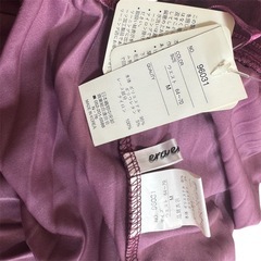 【eraeragirl】 レディース バーガンディ サテン ムラサキ Mの画像