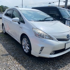 コミコミ価格！車検あり　プリウスα 白　プリウスアルファ　大阪の画像