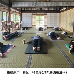 相模原市緑区:お寺ヨガ🧘🏻‍♀️はじめてみませんか？の画像