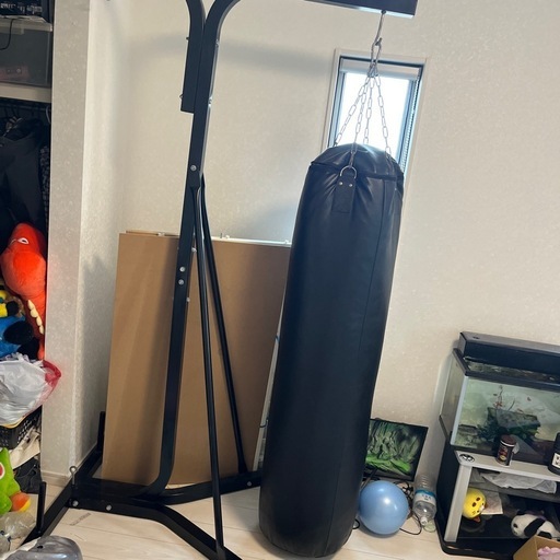 バカでかいキックボクサー練習